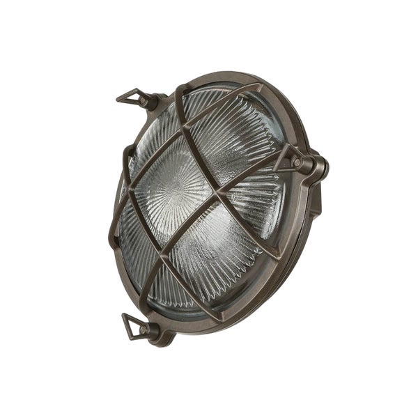 Runde Wandleuchte mit Gitter