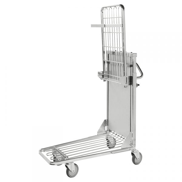 Kongamek Einkaufswagen mit 2 verstellbaren Böden 965x520x1100mm Gummi 300kg Tragkraft ohne Bremse