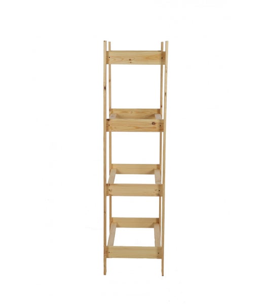PROREGAL Getränkekistenregal Pinepeak HxBxT 149 x 70 x 38,8 cm Für 4 Kisten Kiefernholz Natur