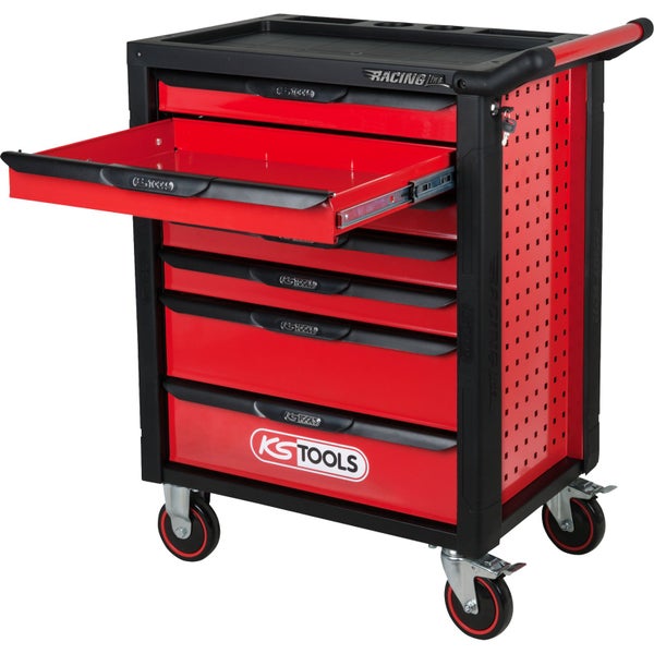 Werkzeugwagen mit mehreren Schubladen und Rädern von KS Tools