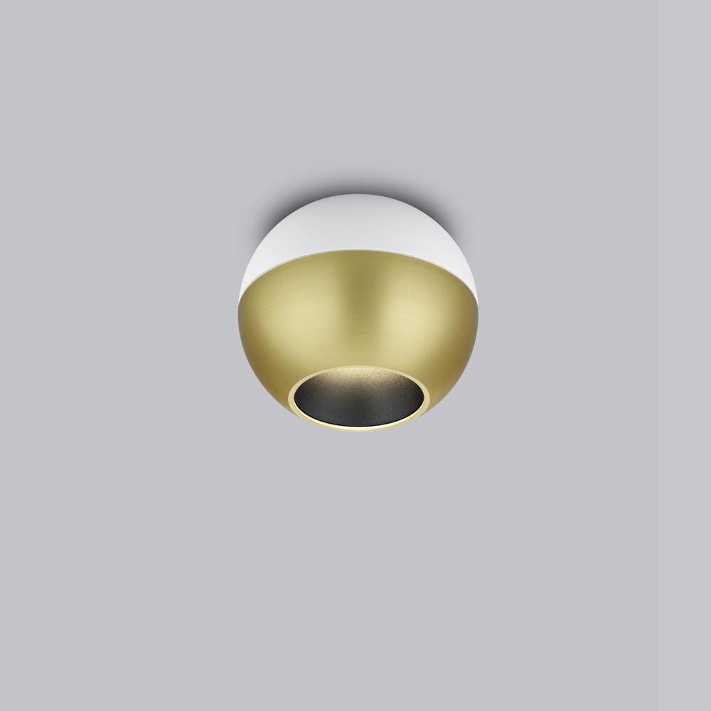 LED Deckenstrahler Eto in Gold und Weiß 8W 650lm