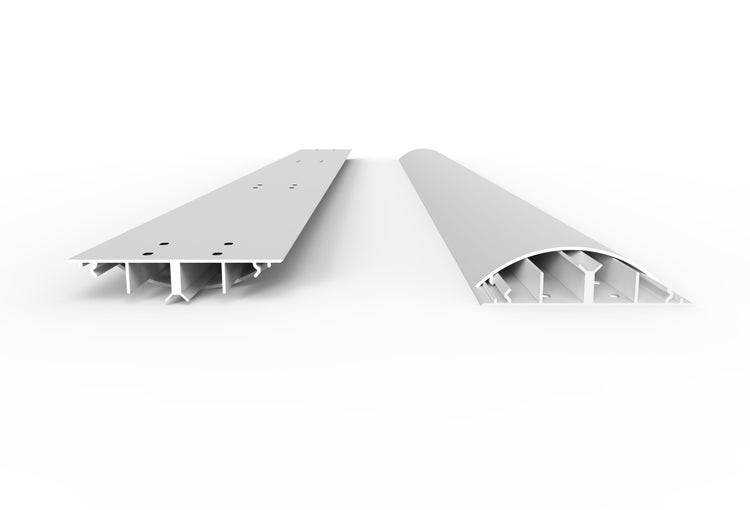 CILSON WDK9020W Art.-Nr. 6800580 Kabelkanal 90 x 20 mm x 2.000 mm - Trittfest, Bodenbelochung, weiß RAL 9010