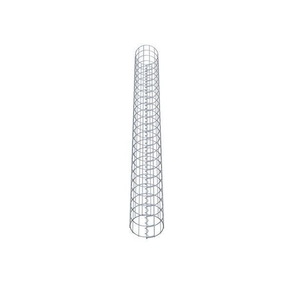 Gabionensäule Durchmesser 22 cm, MW 5 x 10 cm rund - Höhe: 2,30 m