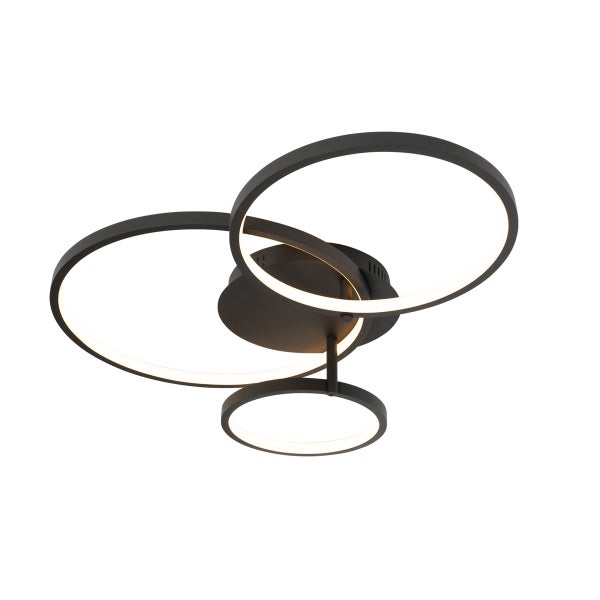 Deckenleuchte mit drei kreisförmigen Lampen