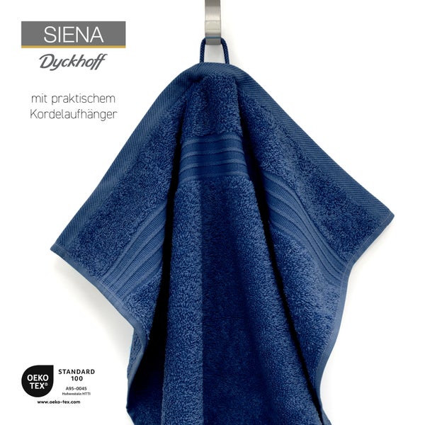 Dyckhoff Badvorleger Siena tintenblau, 50 x 75 cm
