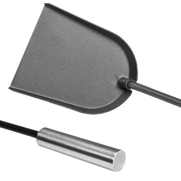Kaminbesteck tectake  23 x 14,5 x 58 cm 5-teilig grau