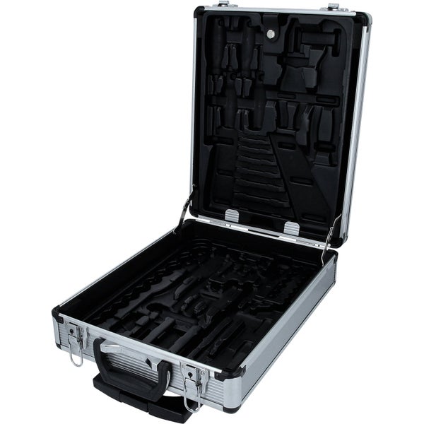 Geöffneter Werkzeugkoffer zur Aufbewahrung und zum Transport von Werkzeugen