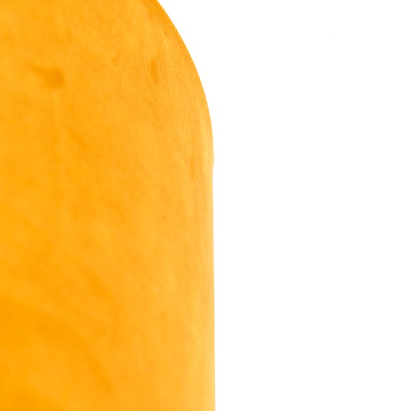Velours Lampenschirm gelb 35/35/20 mit goldener Innenseite