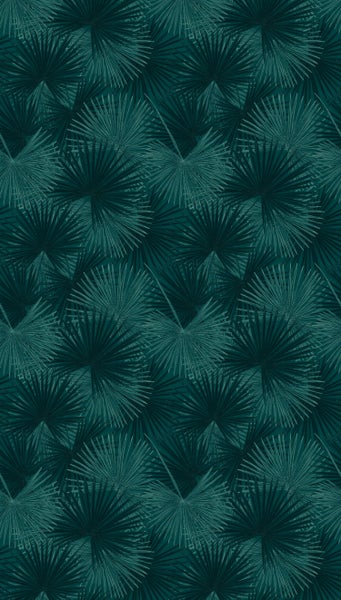 Tapete mit einem Muster aus Palmenblättern