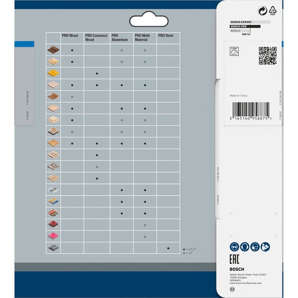 Bosch PRO Aluminium cordless Blatt für Kreissägen 184 x 2 x 16 mm - 2608837766