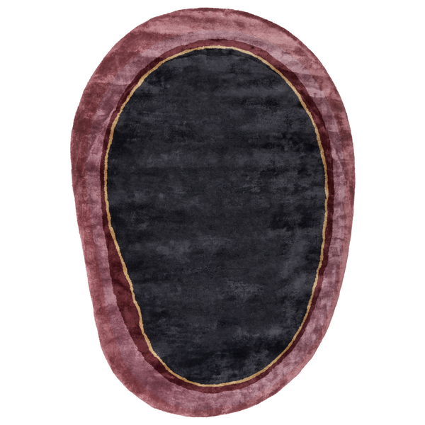 Teppich PITHORO Schwarz 160 x 230 cm Viskose