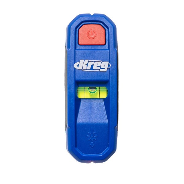 Kreg Laser-Wasserwaage mit integrierter Libelle.