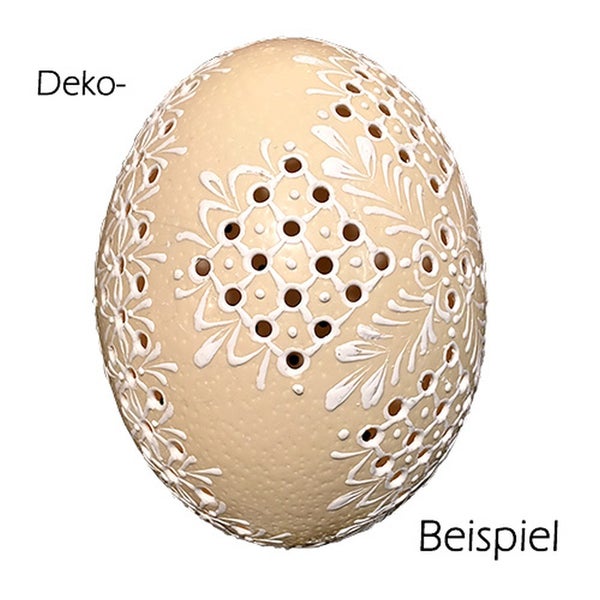 Dekoratives Osterei mit Lochmuster