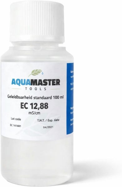 Aquamaster Tools Leitfähigkeitsstandard EC 12,88 Millisiemens pro Zentimeter, 100 Milliliter.