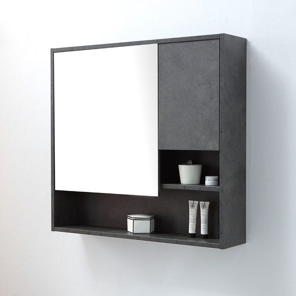 Industrial Style Badezimmermöbel in 80cm mit Spiegelschrank | Vienna