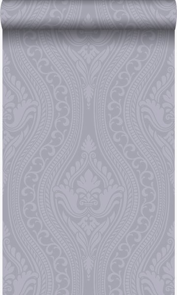 Origin Wallcoverings Tapete Ornamente Lila und Grau - 53 cm x 10.05 m - 346631