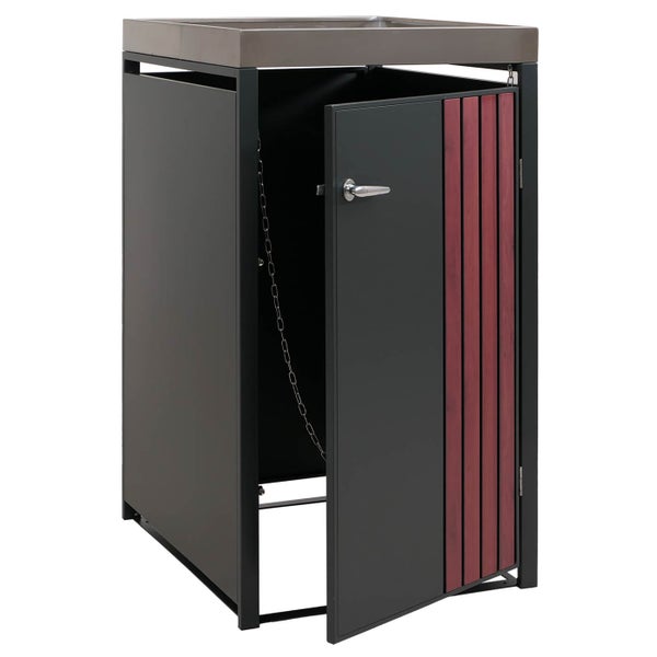 Gartendusche mit Tür und Ablage