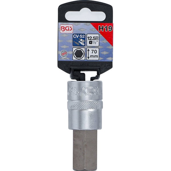 BGS technic Innensechskant-Steckschlüssel-Einsatz 12,5 mm 1/2-Zoll Antrieb