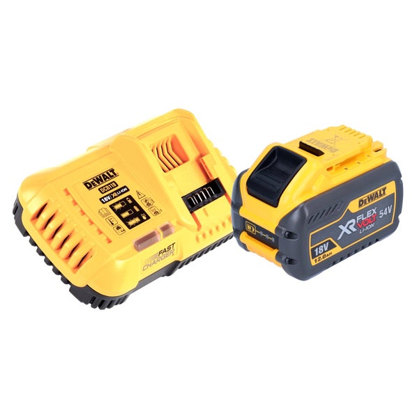 DeWalt Schnellladegerät DCB118 und FlexVolt Akku 18 Volt 54 Volt 12 Amperestunden