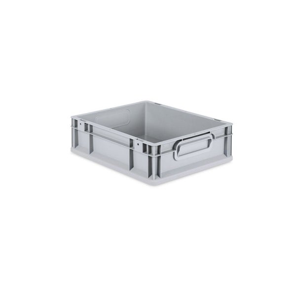 PROREGAL SuperSparSet 16x Eurobox NextGen Grip mit Auflagedeckel mit 4 Schwarzen Schiebeschnappverschlüssen HxBxT 12 x 30 x 40 cm 11 Liter