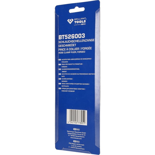 BRILLIANT TOOLS Schlauchschellenzange geschmiedet - BT526003