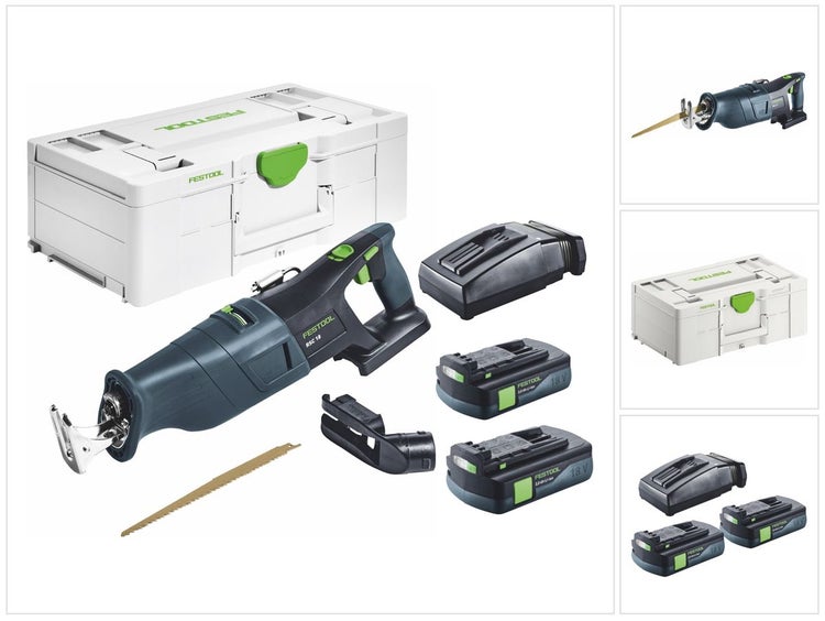 Festool Akku-Reciprosäge Set mit Akkus, Ladegerät und Koffer
