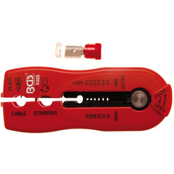 BGS Draht-/Kabel-Abisolierer 2-IN-1 0,2 - 0,8 mm - 8489