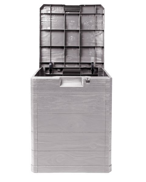 Ondis24 Kissenbox Madera Mini warmgrau, Aufbewahrungsbox, Box