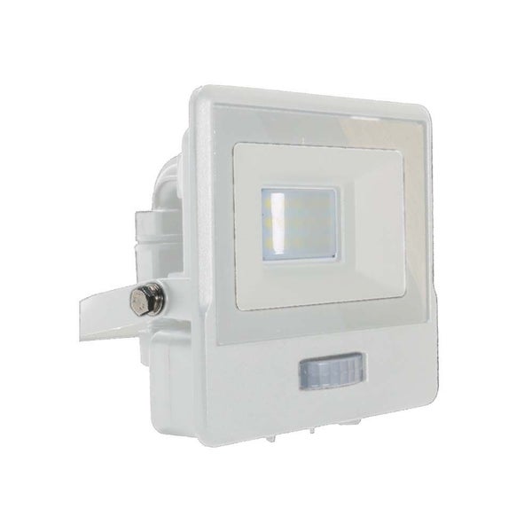 LED-Flutlichtstrahler mit PIR-Sensor - Samsung - IP65 - Weiß - 10W - 735 Lumen - 6500K - 5 Jahre