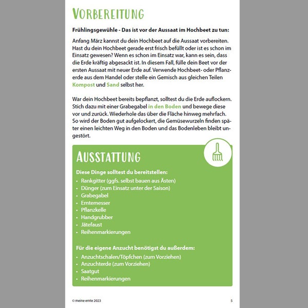 Informationen zur Pflege, Düngung, Aussaat, Ernte und Überwinterung von Pflanzen