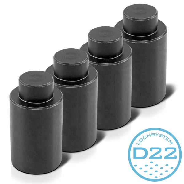Anschlagbolzen und Spannbolzen 34 x 50 mm Gewinde M 14 4er Set
