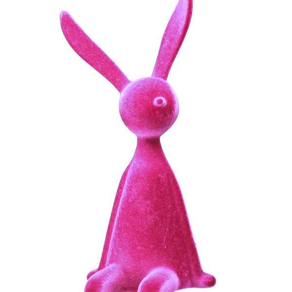 Dekorativer Hase aus Plüsch