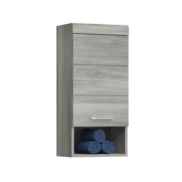 Soul Badschrank Wandhängend 1 Tür 1 Fach Rauchglas. 37 X 24 X 79 cm