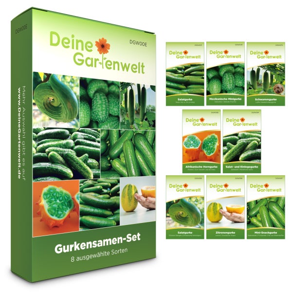 Gurkensamen-Set mit 8 Sorten Samen von Deine Gartenwelt