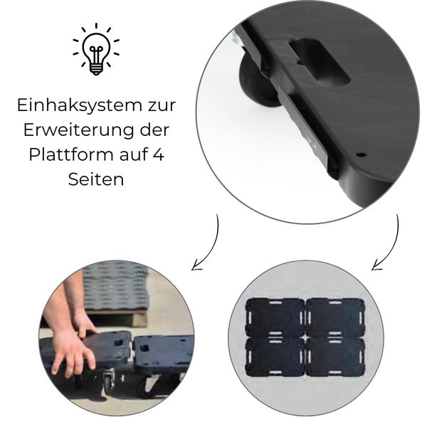 Transportroller Rollbrett Transportrollen Rollbrett Werkstatt Pflanzen Rollbretter Transport Möbelrollen flach Pflanzenroller eckig Transporthilfe mit Rollen