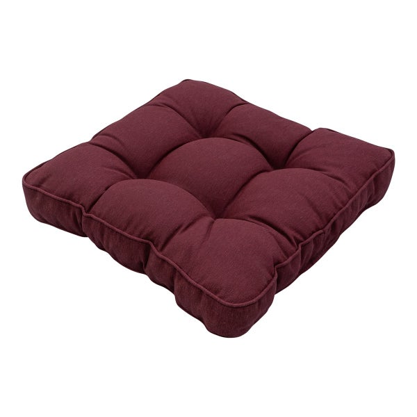 Sitzkissen Florance Panama bordeaux - Ca. 47x47 cm - 4er-Set