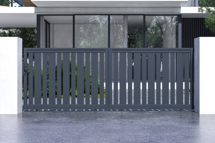 Schiebetor aus aluminium 4m VEYMONT 400C140