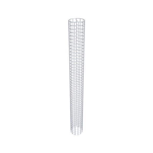 Gabionensäule Durchmesser 22 cm MW 5 x 5 cm rund - Höhe: 220 cm