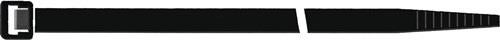 SAPISELCO 100x Kabelbinder Länge 450 mm Breite 7,5 mm schwarz Außenbereich - SEL.UVV2.435