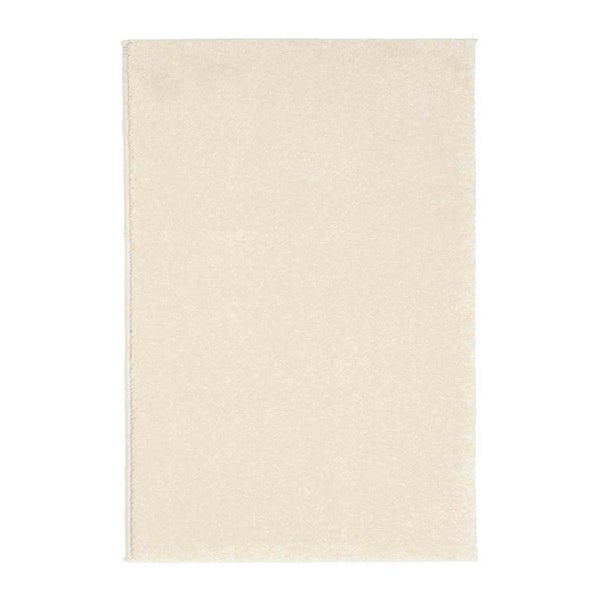 Rechteckiger Hochflor-Teppich mit weicher Oberfläche.