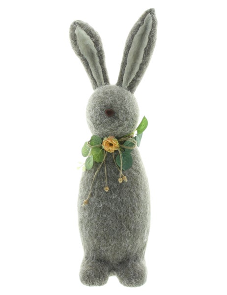 FRANK FLECHTWAREN|Hasenfigur Floppy Ear, Höhe 50 cm, KUNSTSTOFF, FILZ, HOLZ