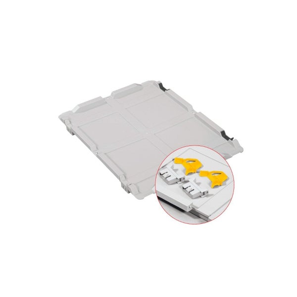 PROREGAL SuperSparSet 8x Eurobox NextGen Grip mit Scharnierdeckel und Gelben Schiebeschnappverschlüssen HxBxT 22 x 30 x 40 cm 20 Liter