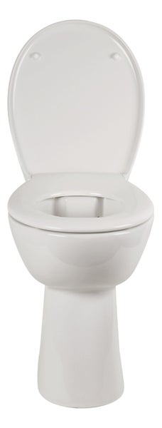 Wand-Tiefspül-WC aus Sanitärkeramik mit WC-Sitz