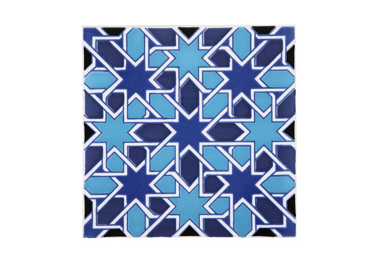 Dekorative Fliese mit Sternmuster