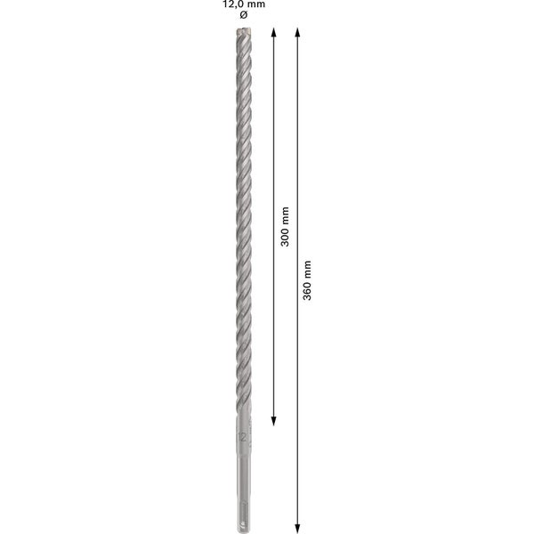 Bosch PRO SDS plus-5X Hammerbohrer 12 x 300 x 360 mm - 2608833811