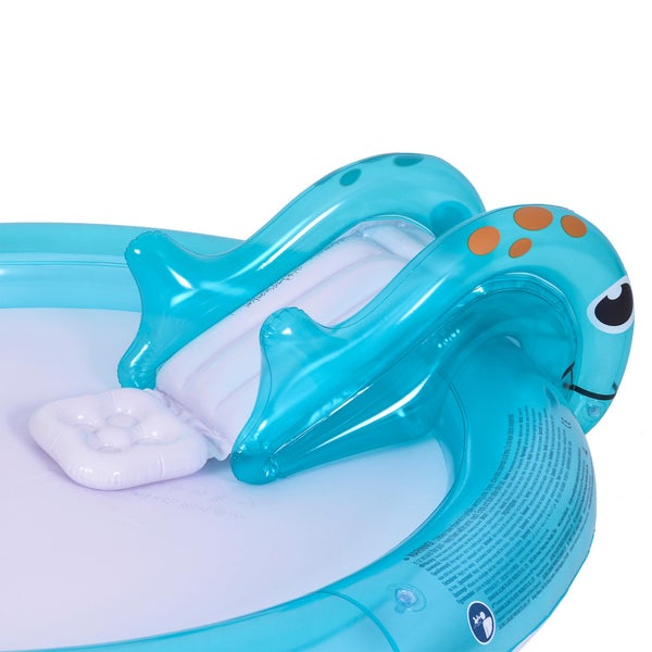 Aufblasbare Kinderrutsche fuer den Pool mit integriertem Spielzeugdesign