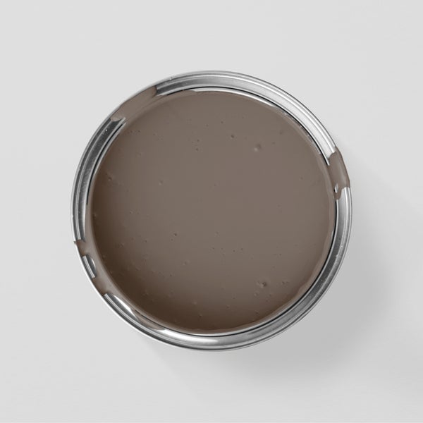 MissPompadour Kreidefarbe für Möbel grau 750ml, Warm Grey - Holzfarbe, Holzlack matt innen - Möbellack, Möbelfarbe ohne Schleifen - Kreidefarbe für Holz - CosyColours