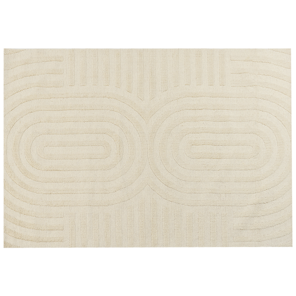 Teppich MASTUNG Beige 160 x 230 cm Wolle