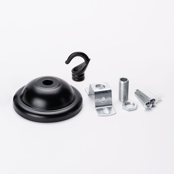 Deckenhaken Schwarz Tragkraft 2,5 Kg