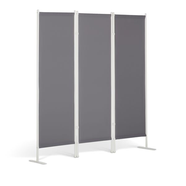 Paravent 3-teilig anthrazit, 165 x 30 x 154 cm